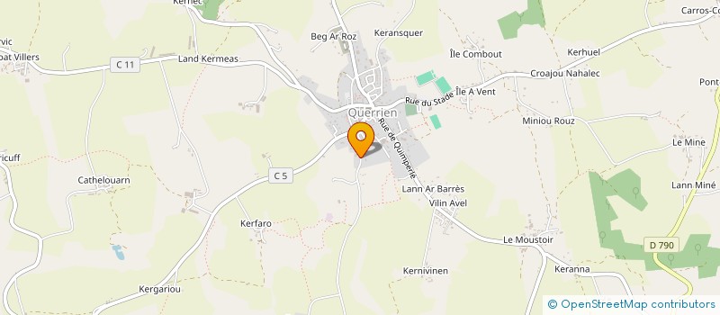 localisation de l'entreprise MONSIEUR GEORGES GUILCHET  QUERRIEN