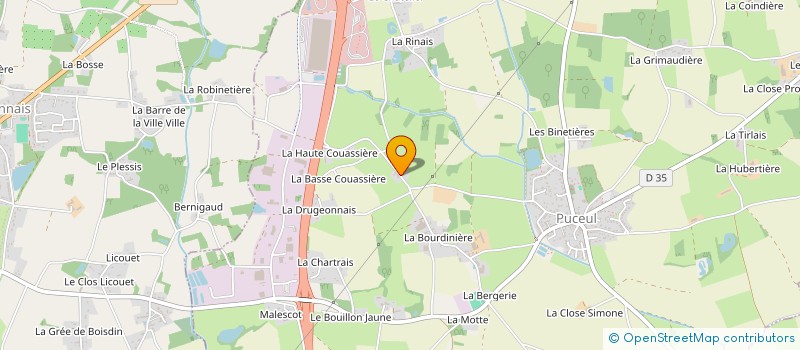 localisation de l'entreprise MONSIEUR GEORGES GUILLET à LES TOUCHES