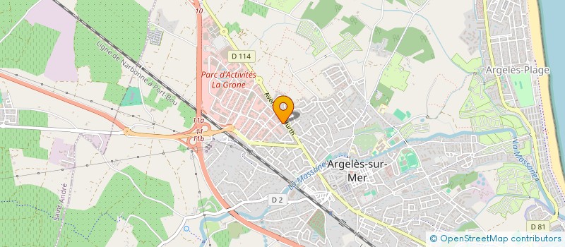 localisation de l'entreprise MONSIEUR GEORGES GUISSET à ARGELES-SUR-MER