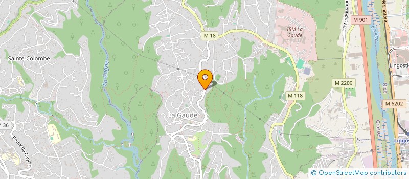 localisation de l'entreprise MONSIEUR GEORGES GUITTARD  LA GAUDE