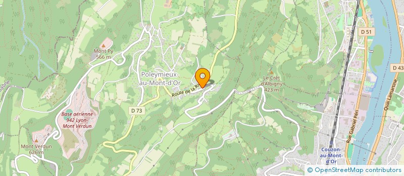 localisation de l'entreprise MONSIEUR GEORGES GURRET  POLEYMIEUX-AU-MONT-D'OR