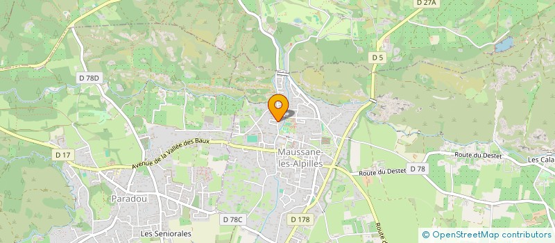 localisation de l'entreprise MONSIEUR GEORGES GUY  MAUSSANE-LES-ALPILLES