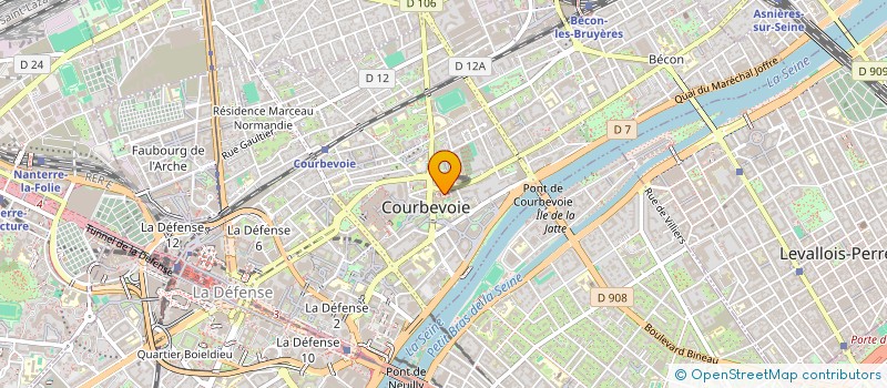 localisation de l'entreprise MONSIEUR GEORGES HAENEL à COURBEVOIE