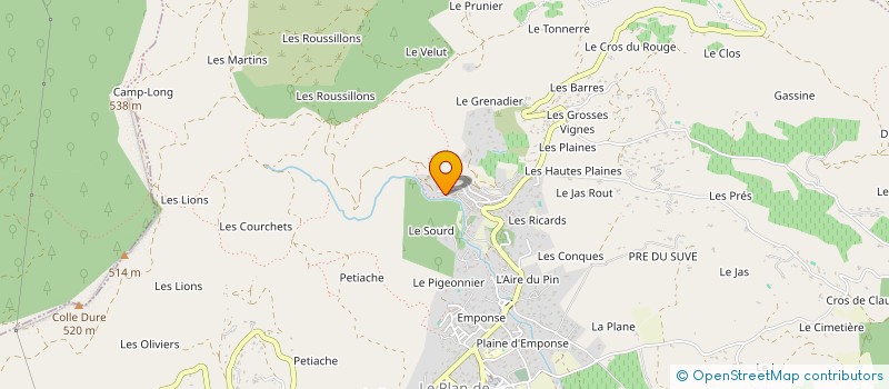 localisation de l'entreprise MONSIEUR GEORGES HALVICK à LE PLAN-DE-LA-TOUR