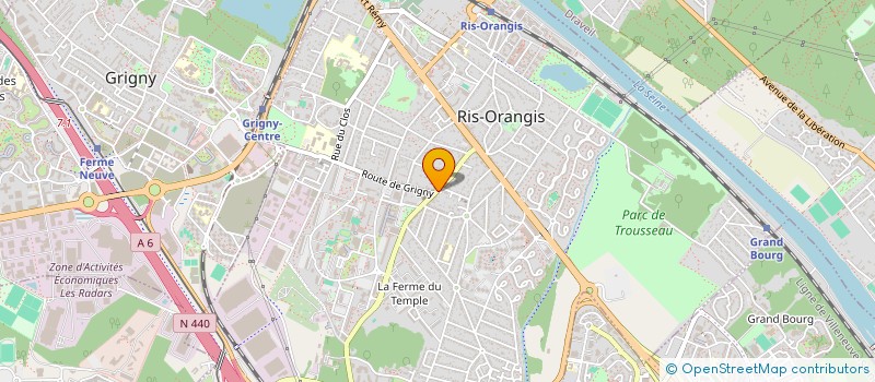 localisation de l'entreprise MONSIEUR GEORGES HEBERT  RIS-ORANGIS