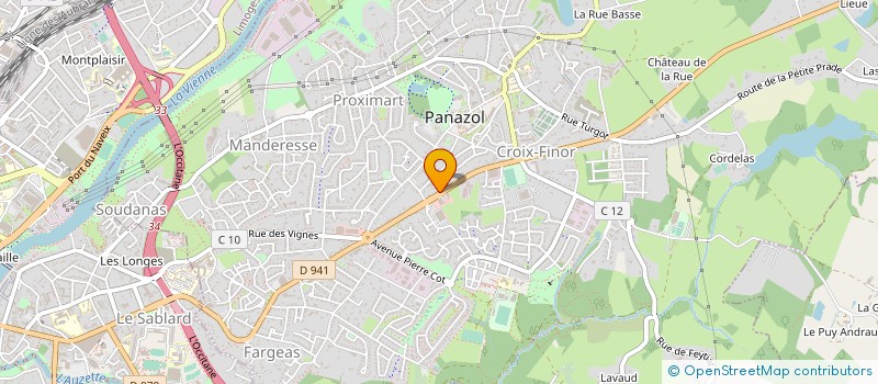localisation de l'entreprise MONSIEUR GEORGES HEBRAS à PANAZOL