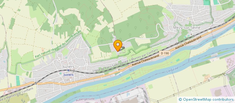 localisation de l'entreprise MONSIEUR GEORGES HENRI POINTIER  JUZIERS