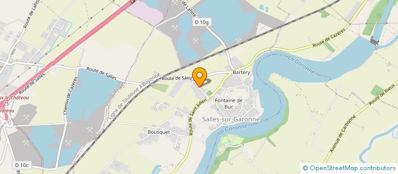 localisation de l'entreprise MONSIEUR GEORGES-HENRI TESSEREAU  SALLES-SUR-GARONNE