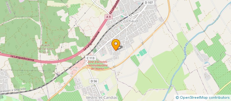 localisation de l'entreprise MONSIEUR GEORGES HENRY  UCHAUD