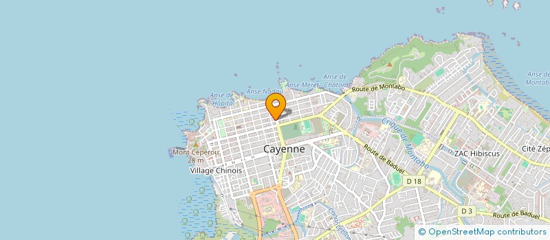 localisation de l'entreprise MONSIEUR GEORGES HO A SIM à CAYENNE
