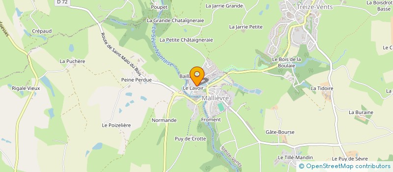 localisation de l'entreprise MONSIEUR GEORGES HOUEL  MALLIEVRE