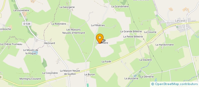 localisation de l'entreprise MONSIEUR GEORGES HUARD à LARCHAMP