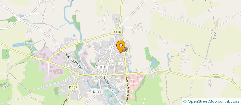 localisation de l'entreprise MONSIEUR GEORGES HUARD  GORRON