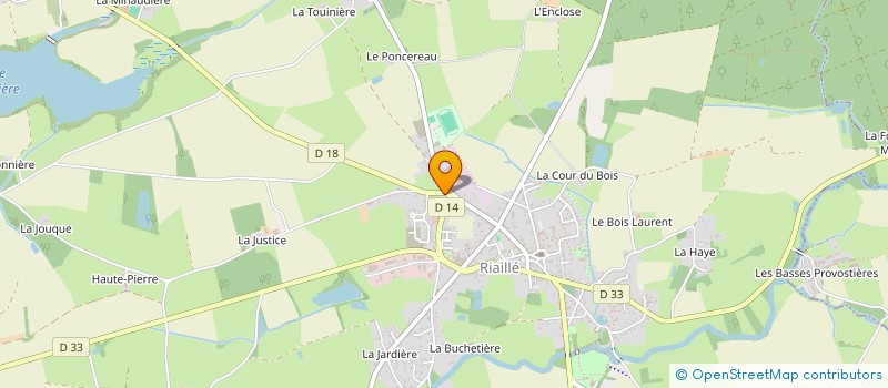 localisation de l'entreprise MONSIEUR GEORGES HUBERT  RIAILLE