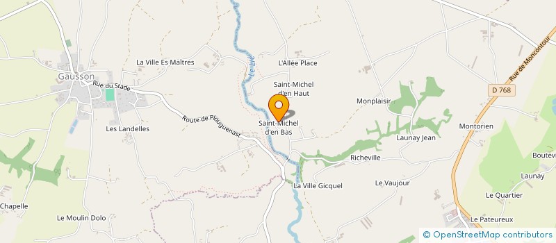 localisation de l'entreprise MONSIEUR GEORGES HUGUES à PLOUGUENAST-LANGAST