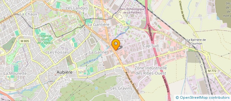 localisation de l'entreprise MONSIEUR GEORGES HURON  AUBIERE