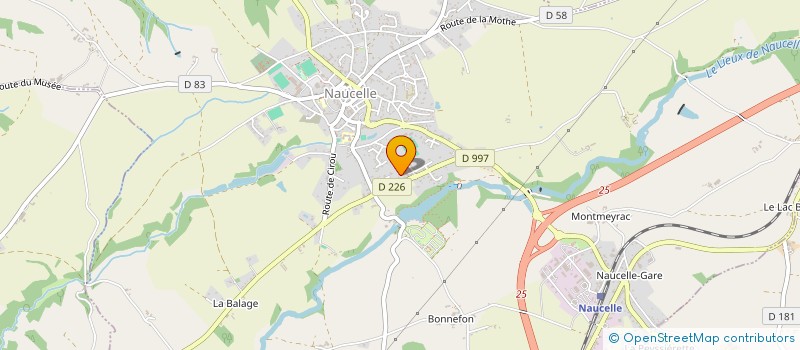 localisation de l'entreprise MONSIEUR GEORGES JACKEL à NAUCELLE