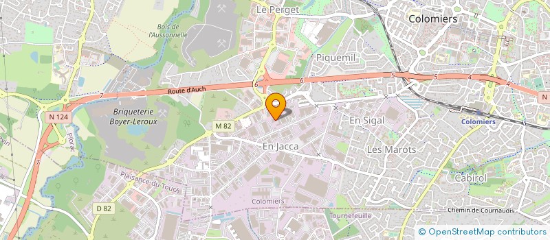 localisation de l'entreprise MONSIEUR GEORGES JACKEL à COLOMIERS