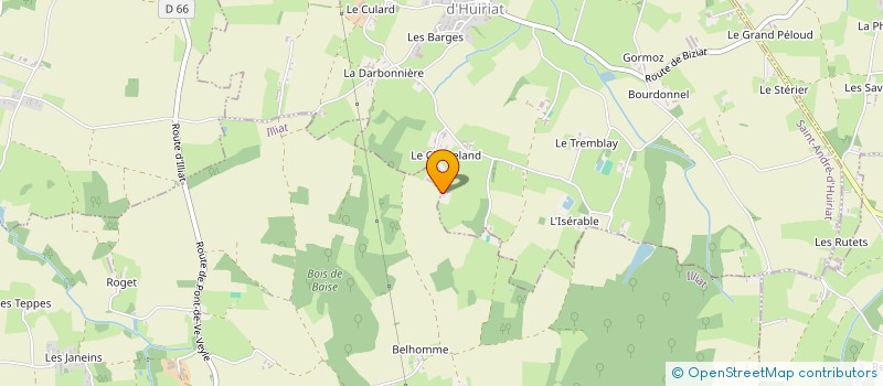 localisation de l'entreprise MONSIEUR GEORGES JACQUET  SAINT-ANDRE-D'HUIRIAT