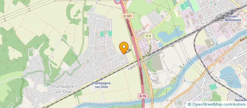 localisation de l'entreprise MONSIEUR GEORGES JEANGOUDOUX  CHAMPAGNE-SUR-OISE