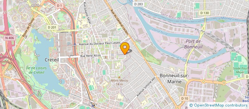 localisation de l'entreprise MONSIEUR GEORGES JENVOIS  CRETEIL