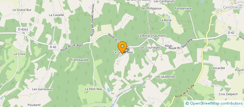 localisation de l'entreprise MONSIEUR GEORGES JEUNE à SANILHAC