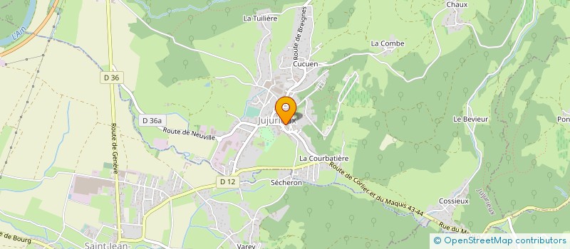localisation de l'entreprise MONSIEUR GEORGES JOUBERT à JUJURIEUX