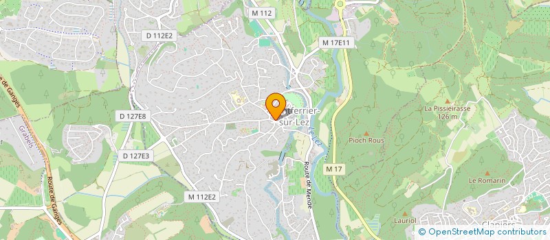 localisation de l'entreprise MONSIEUR GEORGES JOUVENEL  MONTFERRIER-SUR-LEZ