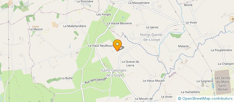 localisation de l'entreprise MONSIEUR GEORGES JULIE à SAINT-GEORGES-DE-LIVOYE