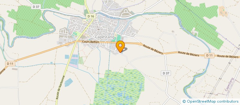 localisation de l'entreprise MONSIEUR GEORGES JULIEN  CAPESTANG