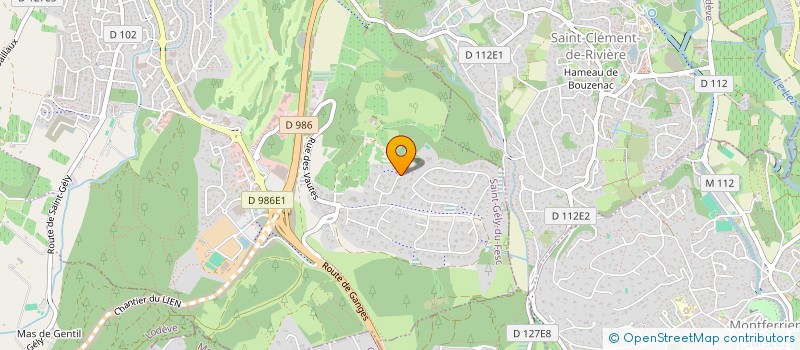 localisation de l'entreprise MONSIEUR GEORGES KALOGHIROS  SAINT-GELY-DU-FESC