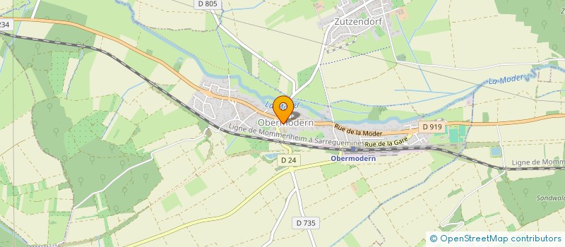 localisation de l'entreprise MONSIEUR GEORGES KIEHL  OBERMODERN-ZUTZENDORF