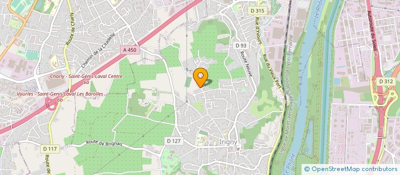 localisation de l'entreprise MONSIEUR GEORGES KOCH  SAINT-GENIS-LAVAL