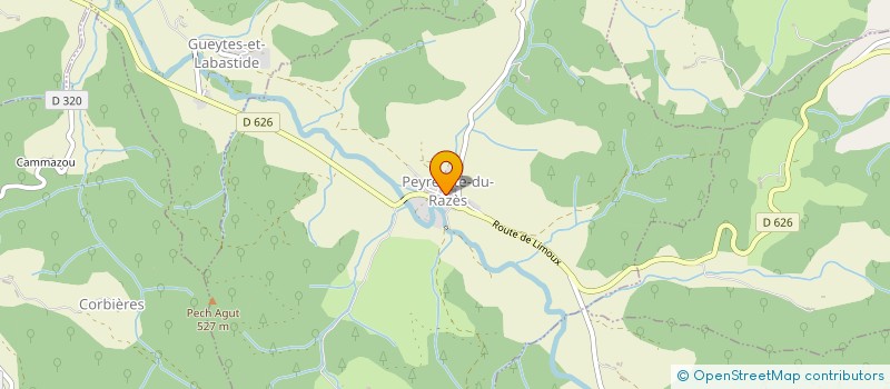 localisation de l'entreprise MONSIEUR GEORGES LABADENS  PEYREFITTE-DU-RAZES