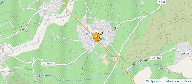 localisation de l'entreprise MONSIEUR GEORGES LABAU à PLAISSAN