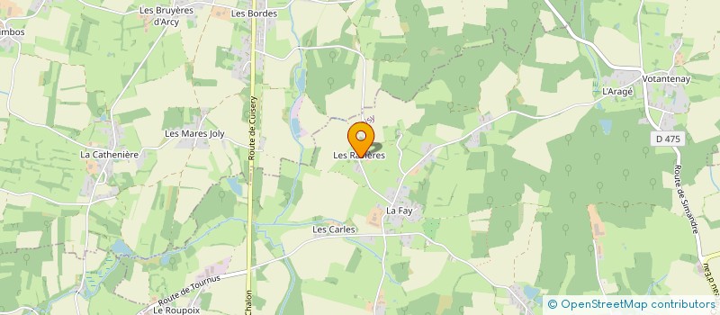 localisation de l'entreprise MONSIEUR GEORGES LABROSSE  ABERGEMENT-DE-CUISERY (L )