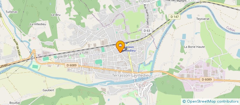 localisation de l'entreprise MONSIEUR GEORGES LABROUSSE  TERRASSON-LAVILLEDIEU