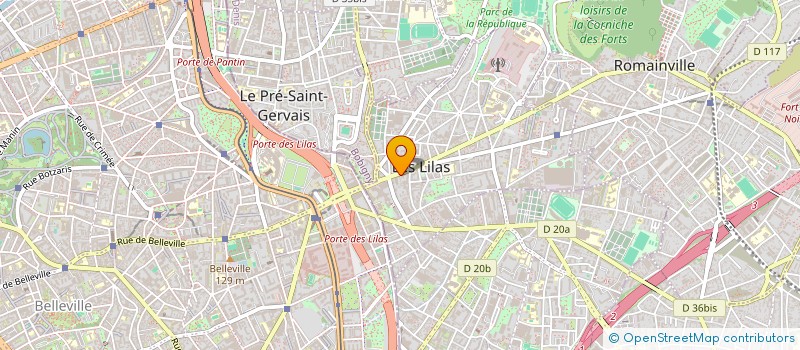 localisation de l'entreprise MONSIEUR GEORGES LACHAZE à LES LILAS