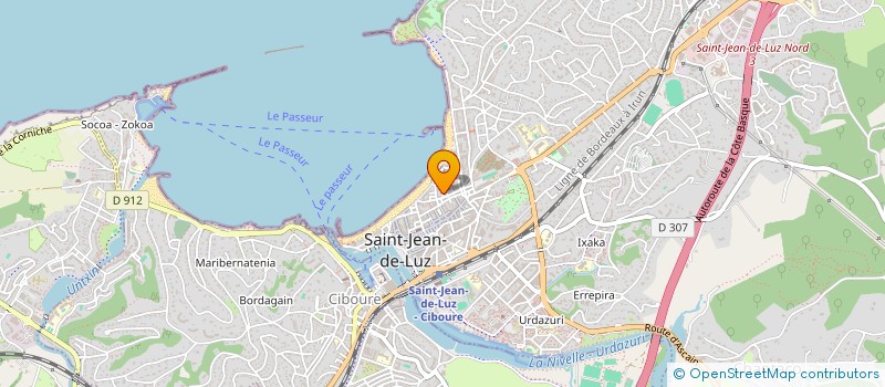 localisation de l'entreprise MONSIEUR GEORGES LADUS  SAINT-JEAN-DE-LUZ