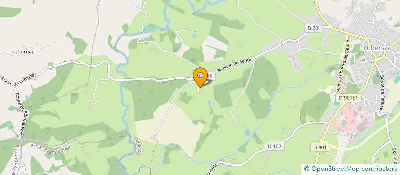 localisation de l'entreprise MONSIEUR GEORGES LAFARGE  MONTGIBAUD