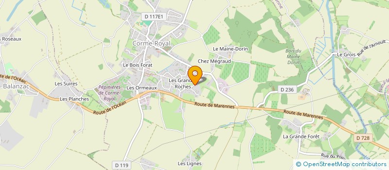 localisation de l'entreprise MONSIEUR GEORGES LAGARRE  L'EGUILLE