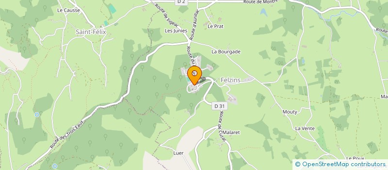 localisation de l'entreprise MONSIEUR GEORGES LAGRENEE  BAGNAC-SUR-CELE