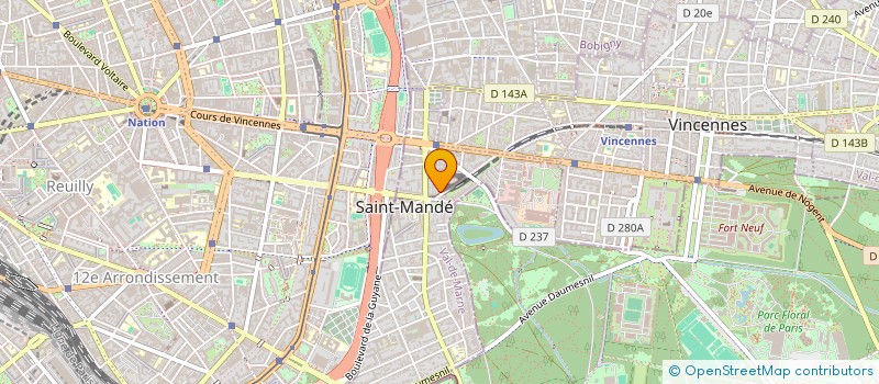 localisation de l'entreprise MONSIEUR GEORGES LANGEAIS  SAINT-MANDE