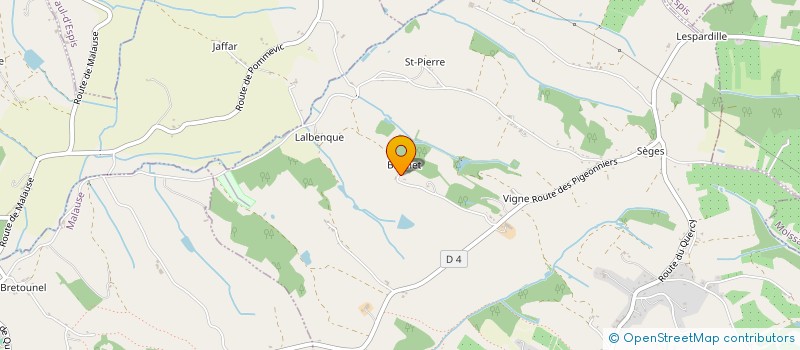 localisation de l'entreprise MONSIEUR GEORGES LANIES  MONTESQUIEU