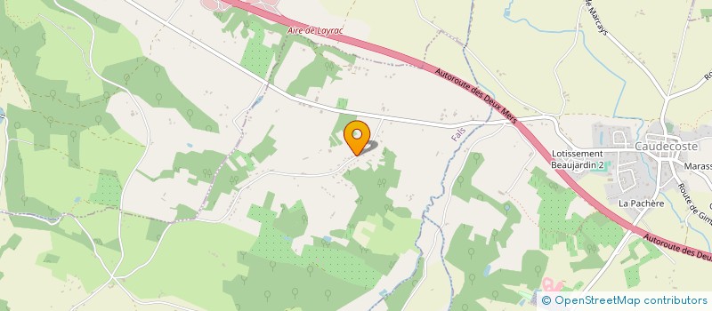 localisation de l'entreprise MONSIEUR GEORGES LARROCHE  FALS