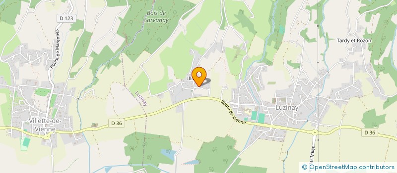 localisation de l'entreprise MONSIEUR GEORGES LAURENT  LUZINAY