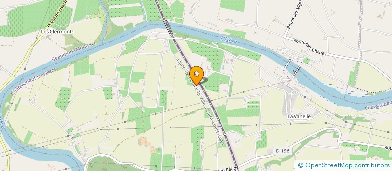 localisation de l'entreprise MONSIEUR GEORGES LAVERGNE  CHATEAUNEUF-SUR-ISERE