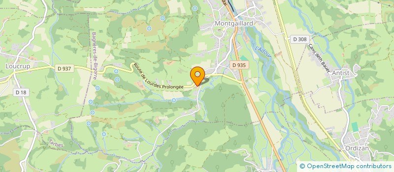 localisation de l'entreprise MONSIEUR GEORGES LAVIGNE  MONTGAILLARD