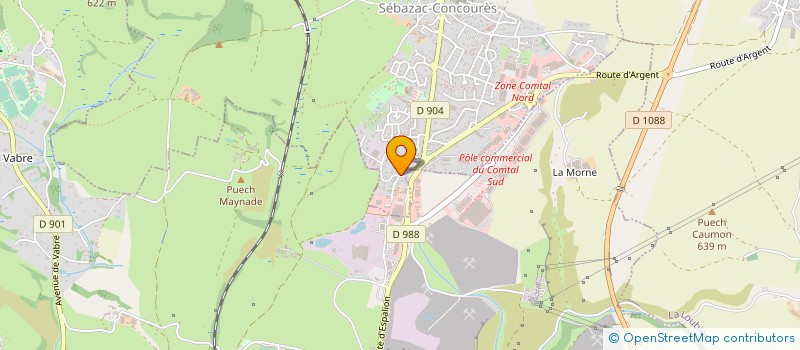 localisation de l'entreprise MONSIEUR GEORGES LAYRAC à SEBAZAC-CONCOURES