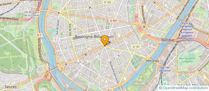 localisation de l'entreprise MONSIEUR GEORGES LE à BOULOGNE BILLANCOURT